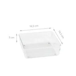 Organisateur carré en acrylique pour tiroirs