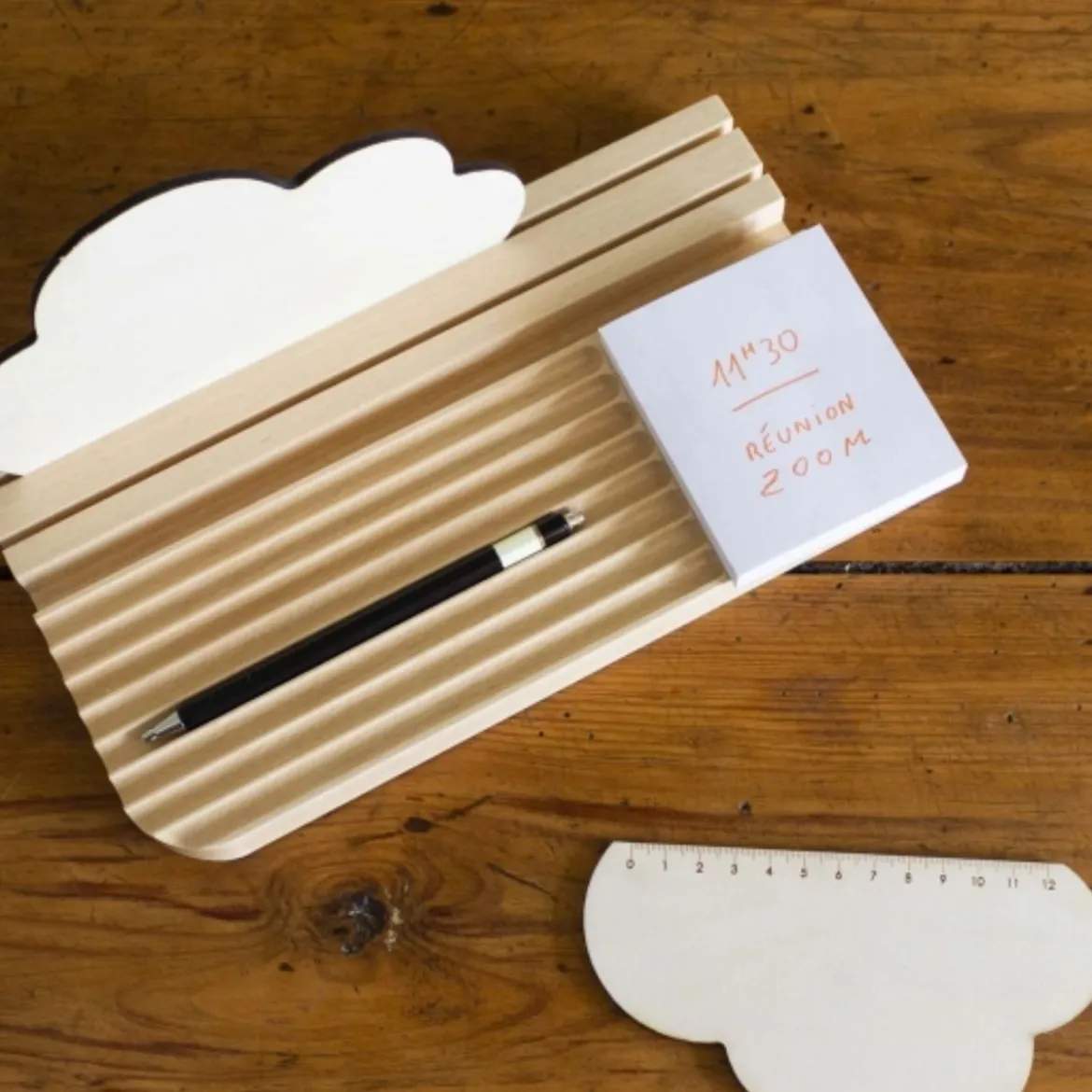 Organisateur de bureau pour tablette et téléphone made in France