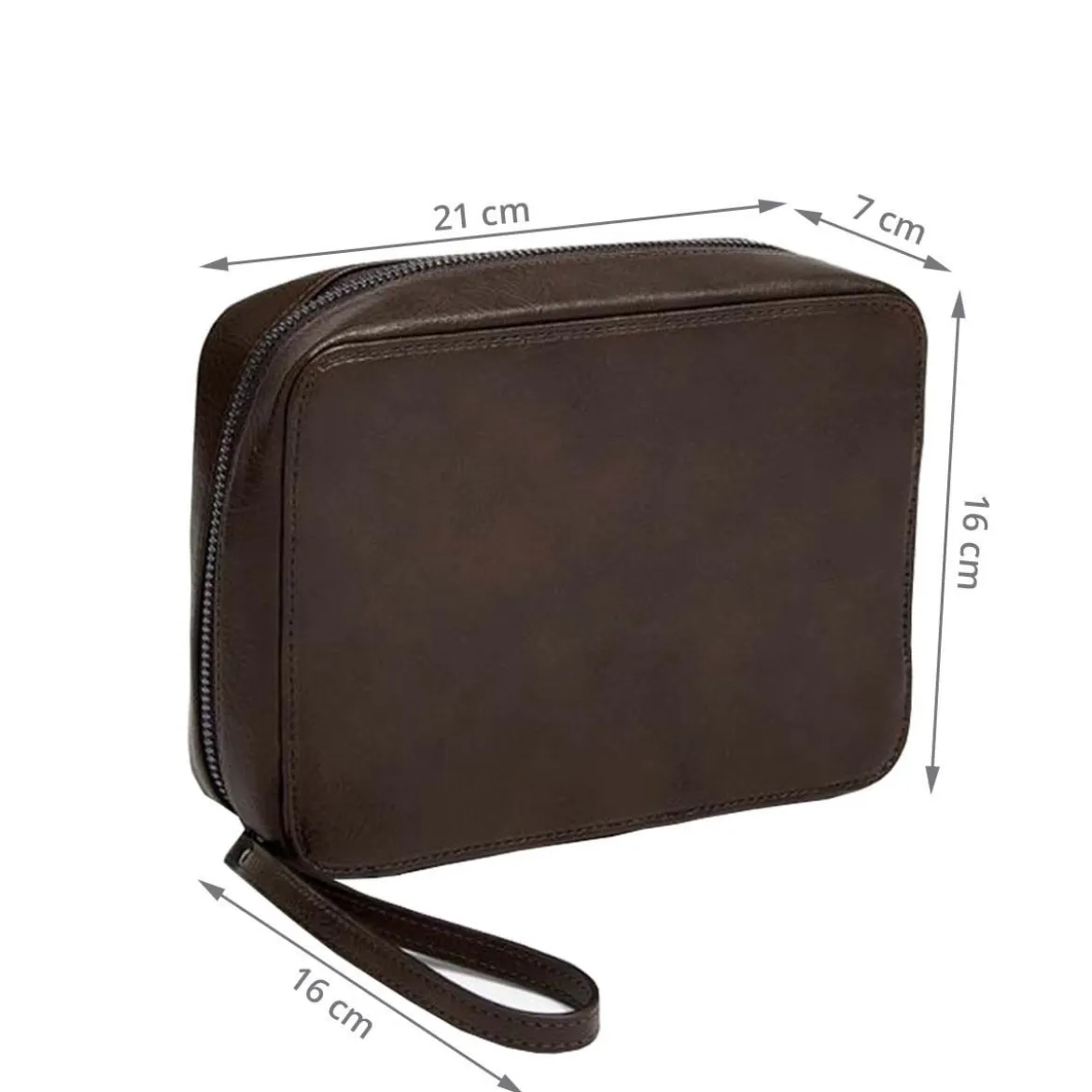 Organisateur de câbles et chargeurs marron