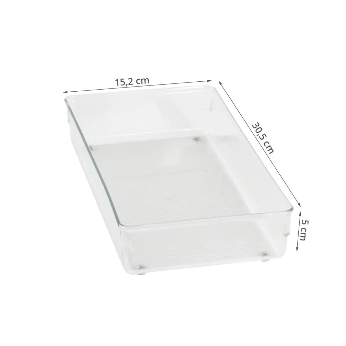 Organisateur L rectangulaire en acrylique pour tiroirs
