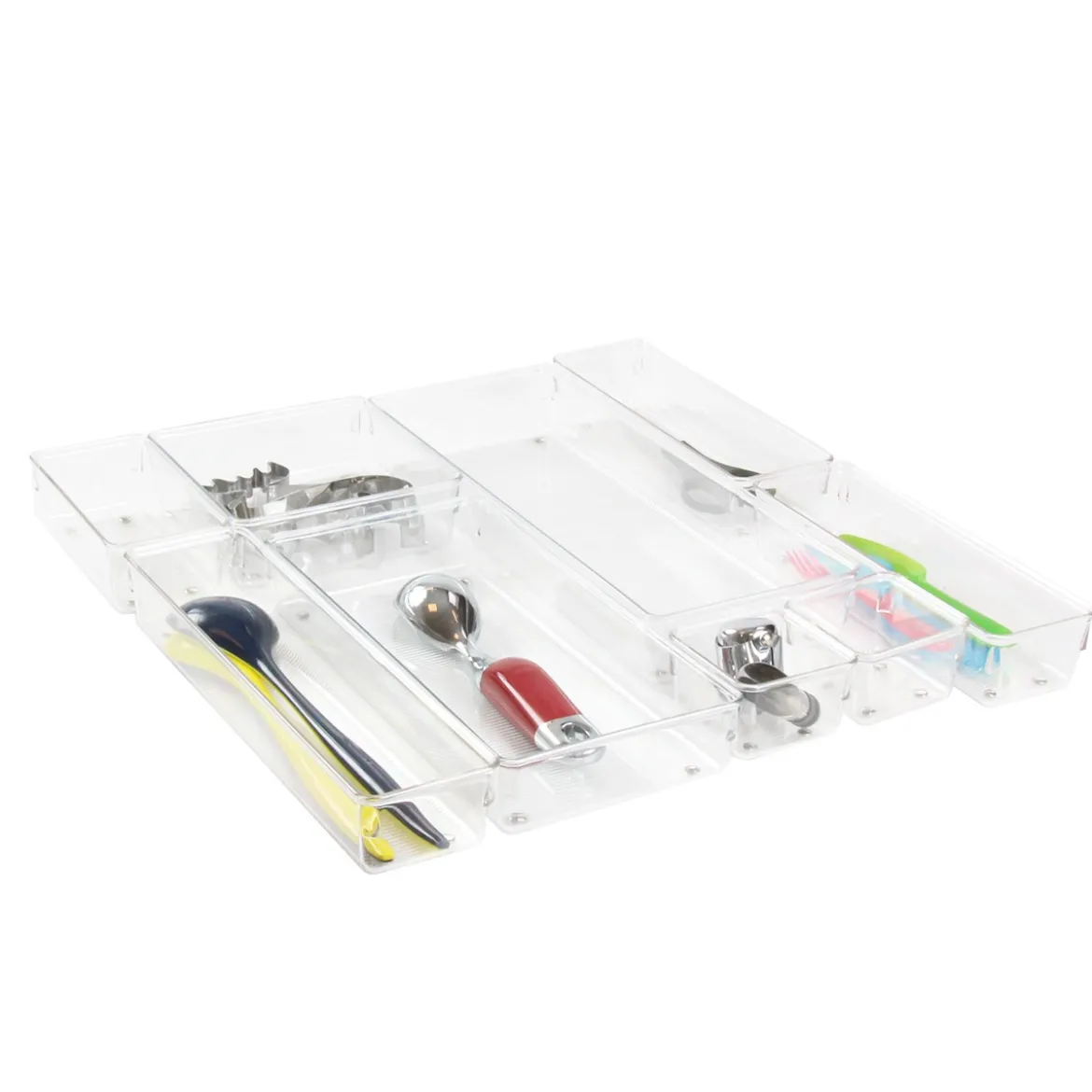 Organisateur M rectangulaire en acrylique pour tiroirs