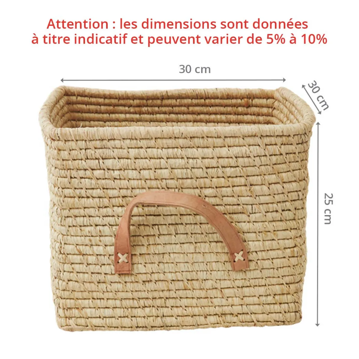 Panier cube de rangement 30 cm