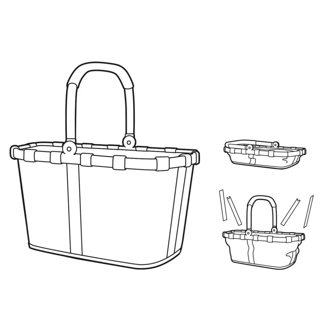 Panier de courses pliable