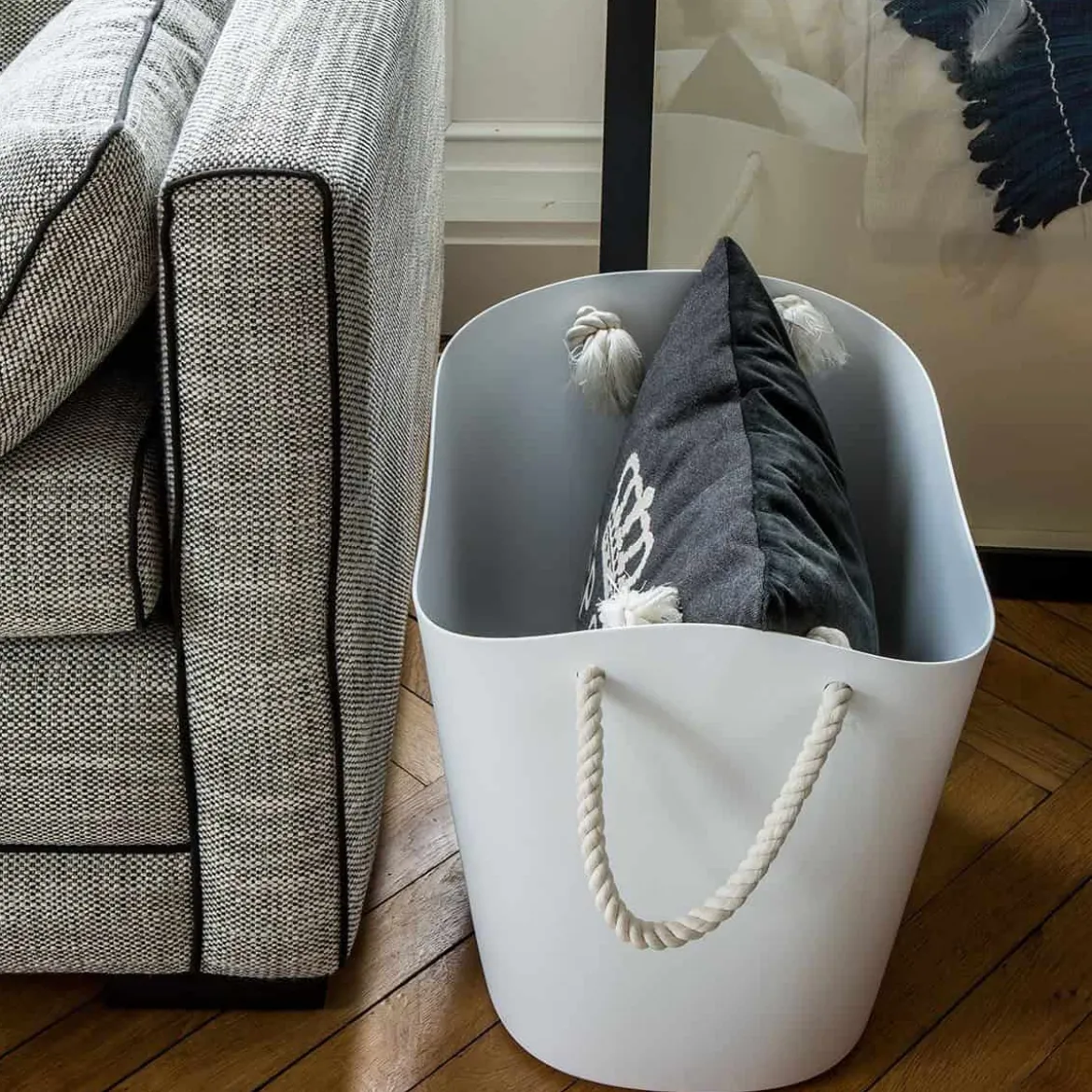 Panier de rangement design Blanc