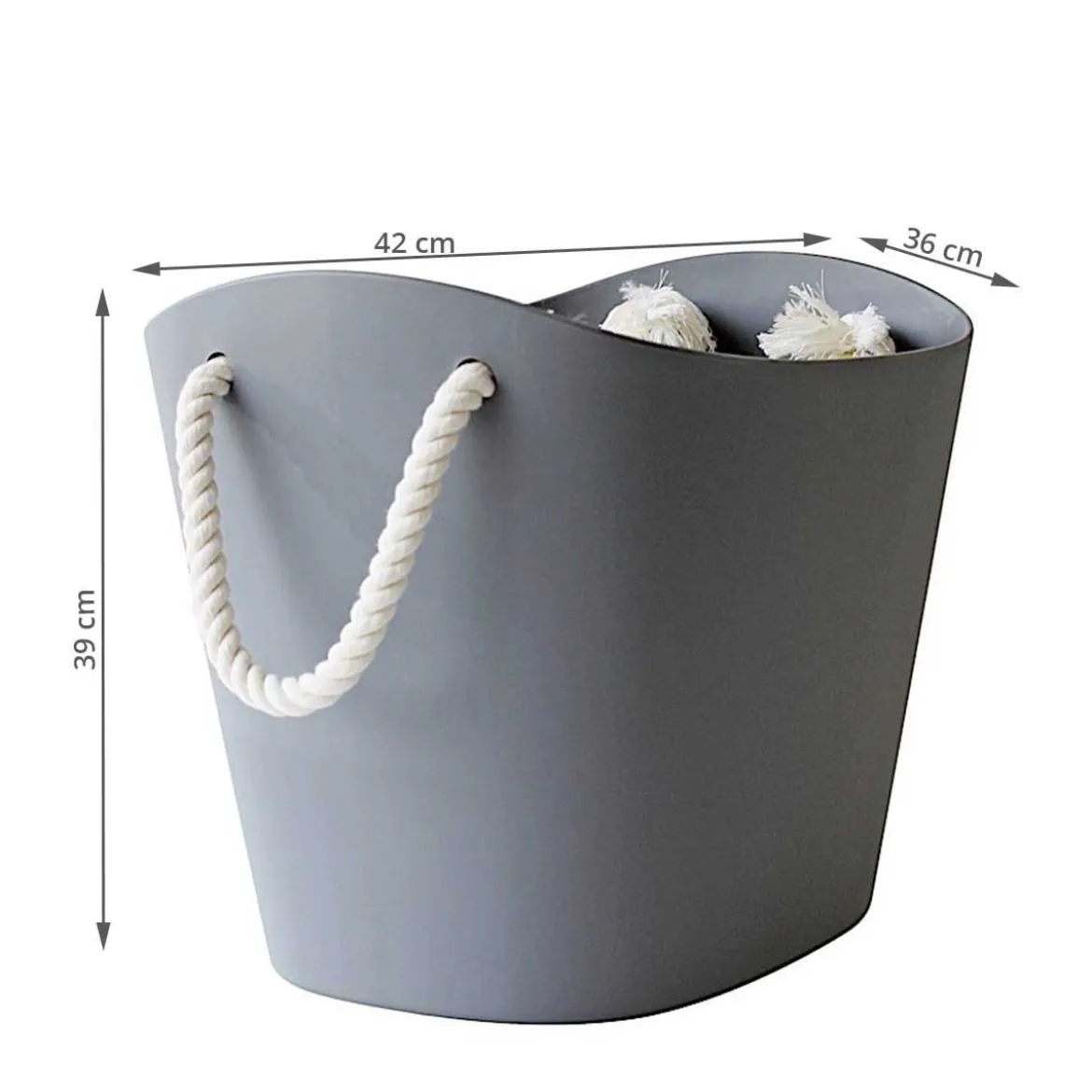 Panier de rangement design. Gris