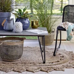 Panier de rangement rond