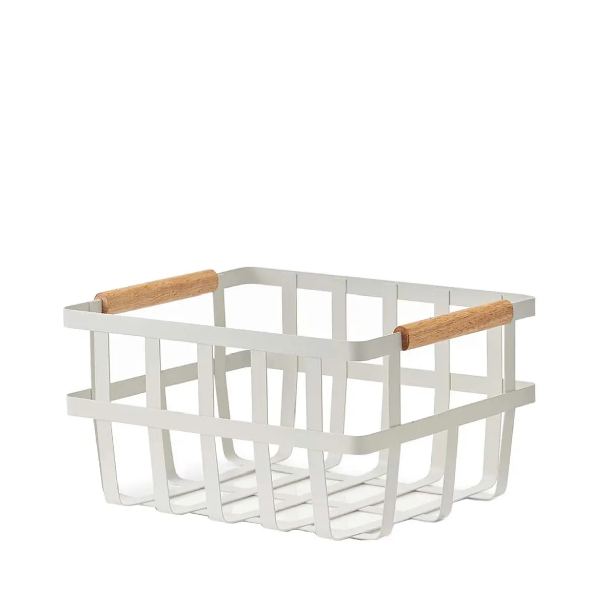 Panier en métal blanc