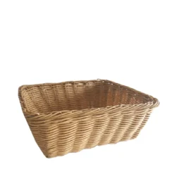 Panier à fruits en plastique façon osier