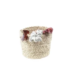 Panier rond en fibres de maïs M