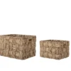 2 paniers de rangement rectangulaires