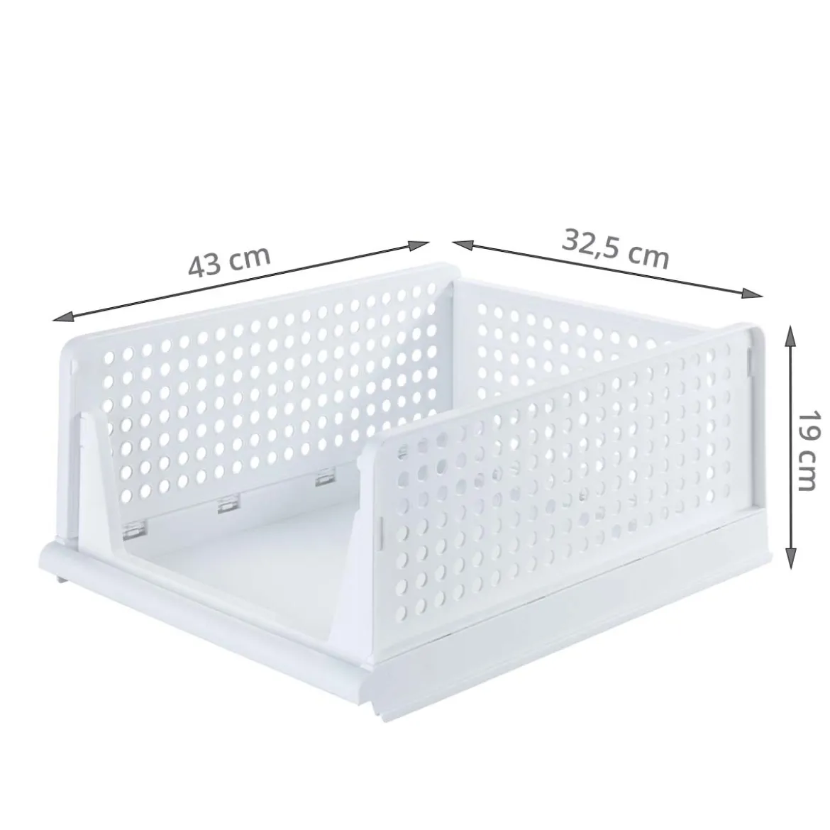 2 paniers tiroirs pliables