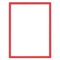Panneau d'affichage repositionnable encadré rouge