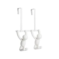Patère double de porte ludique