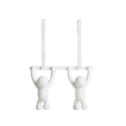 Patère double de porte ludique