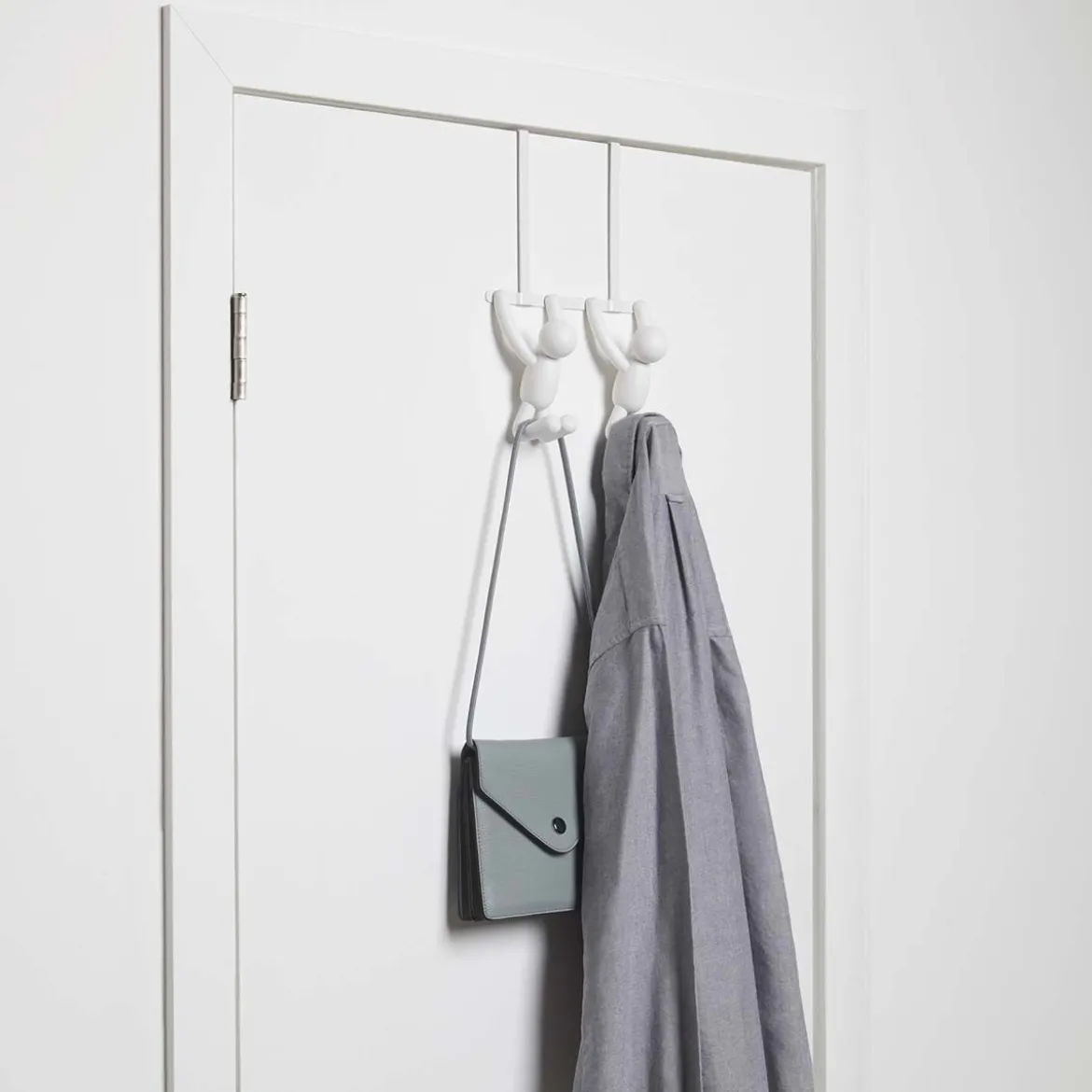 Patère double de porte ludique