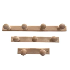 Patère en bois 4 têtes