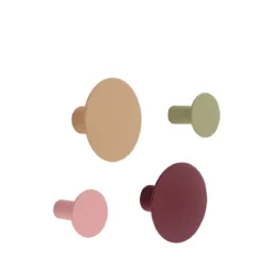 Patères rondes colorées