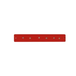 Petite barre magnétique murale rouge avec 6 aimants fins et puissants