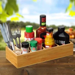 Plateau de rangement pour assaisonnement barbecue