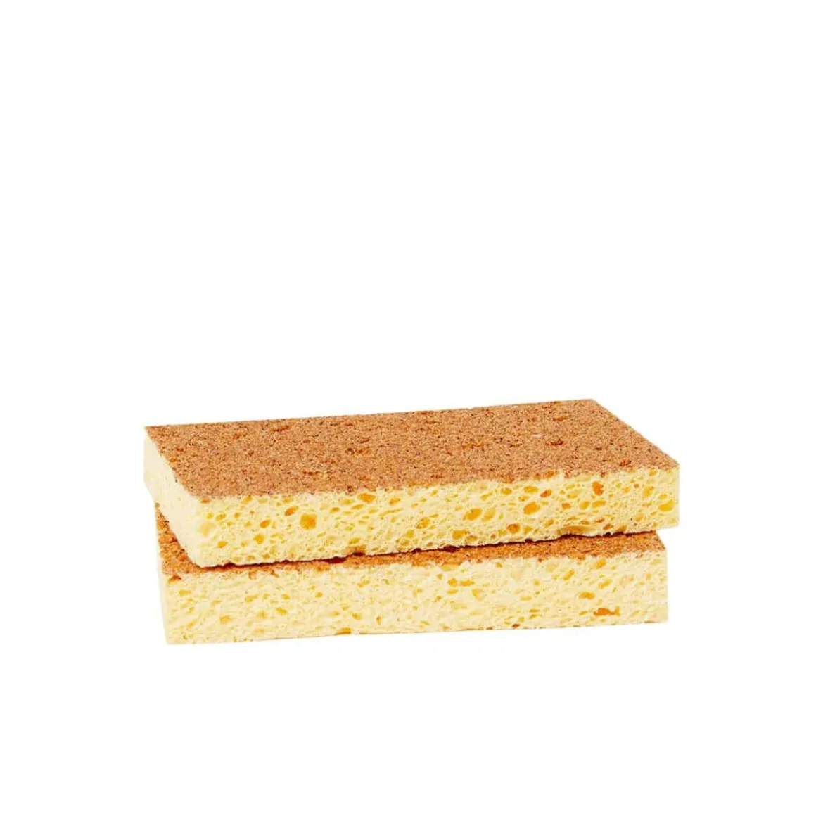 Éponge à vaisselle naturelle biodégradable - lot de 2