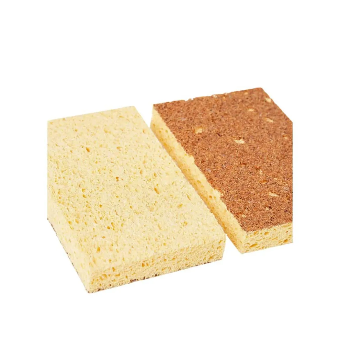 Éponge à vaisselle naturelle biodégradable - lot de 2