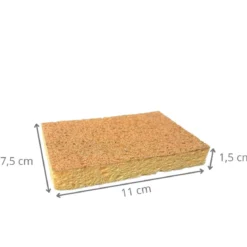 Éponge à vaisselle naturelle biodégradable - lot de 2
