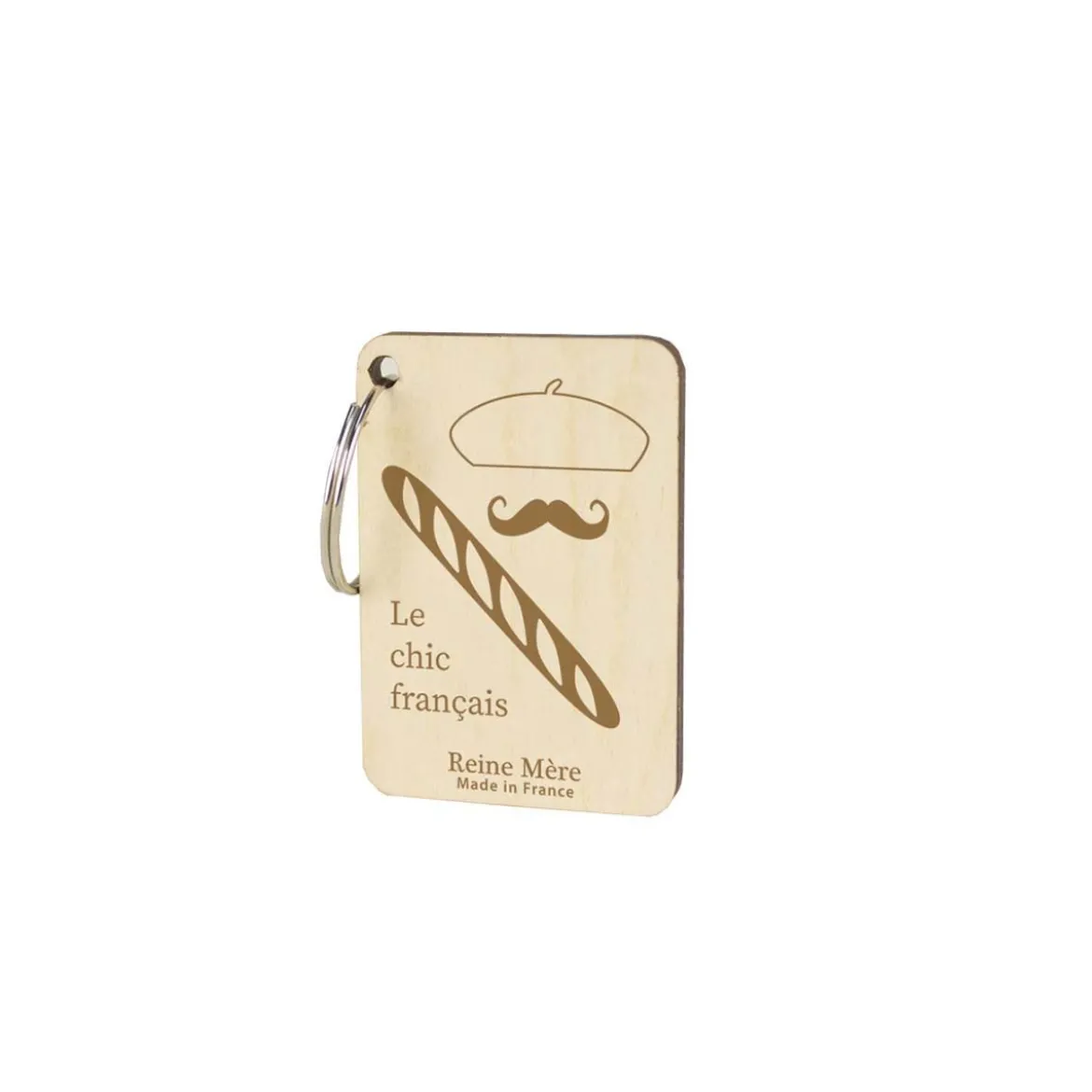 Porte clé en bois Made in France