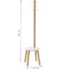 Porte-manteaux tabouret