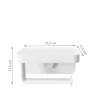 Porte papier toilette à ventouse adhésive
