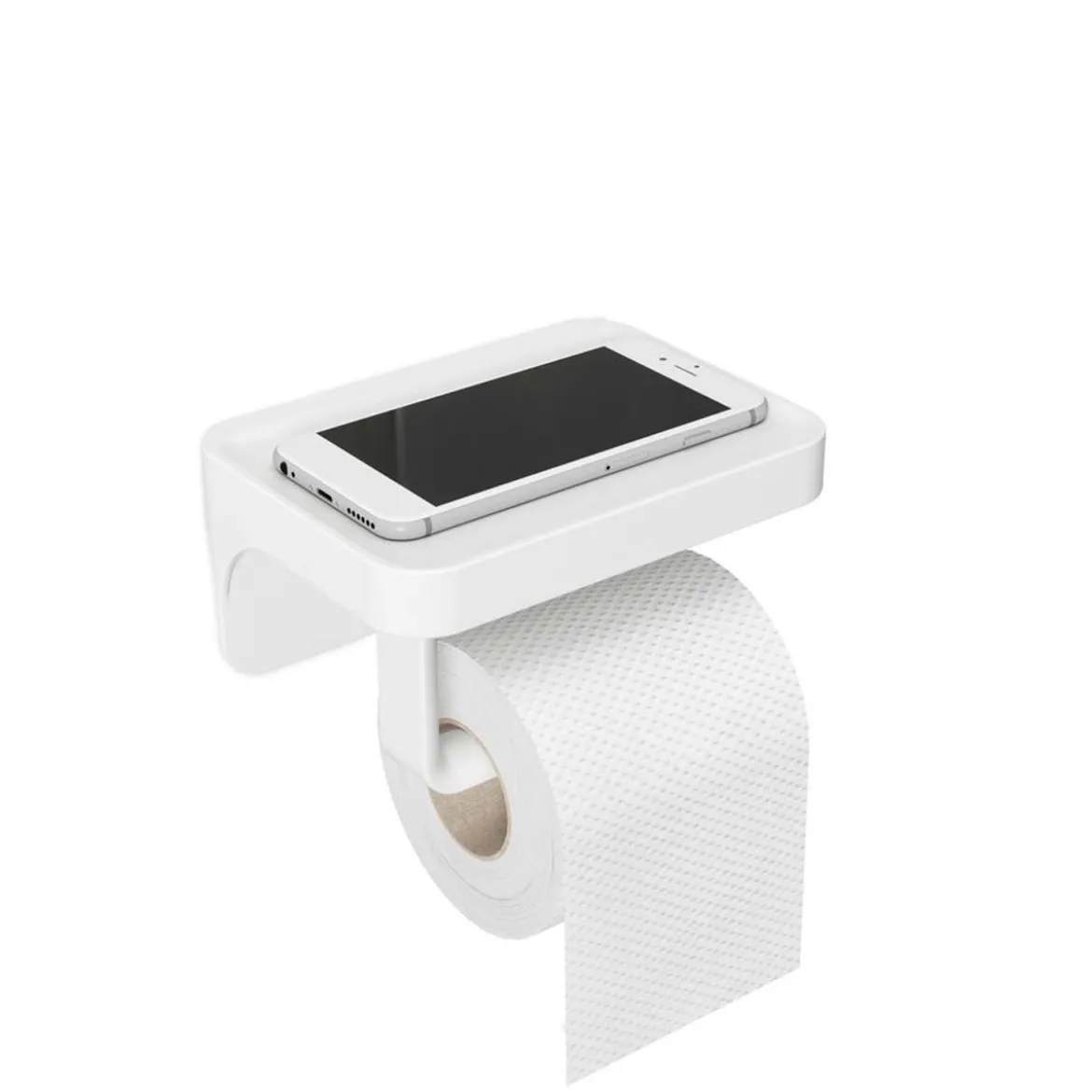 Porte papier toilette à ventouse adhésive