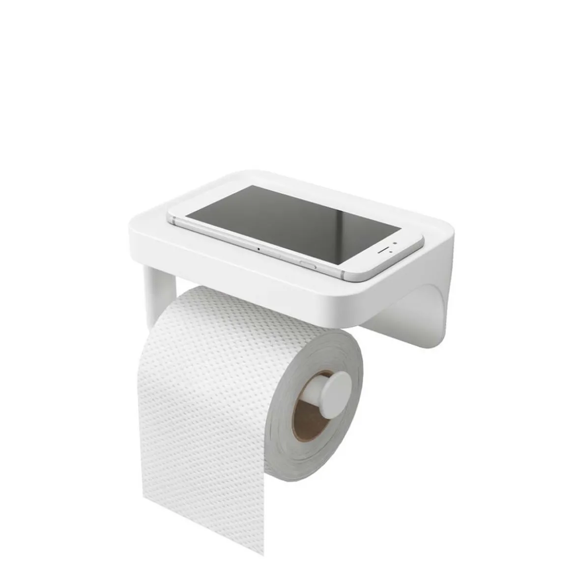 Porte papier toilette à ventouse adhésive