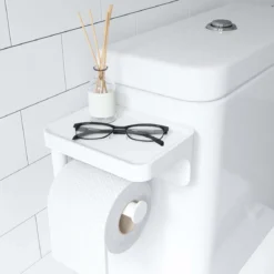 Porte papier toilette à ventouse adhésive