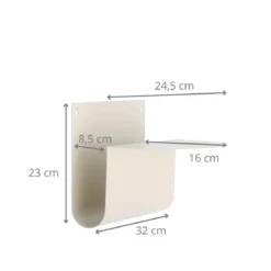 Porte-revues mural tablette