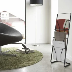 Porte revues noir à poser