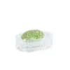 Porte-savon cannelé en plastique transparent