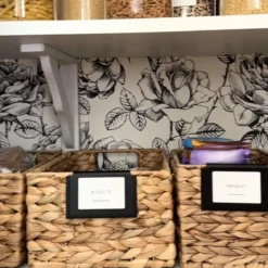 3 Porte-étiquettes clipsables noirs pour panier ou boîte