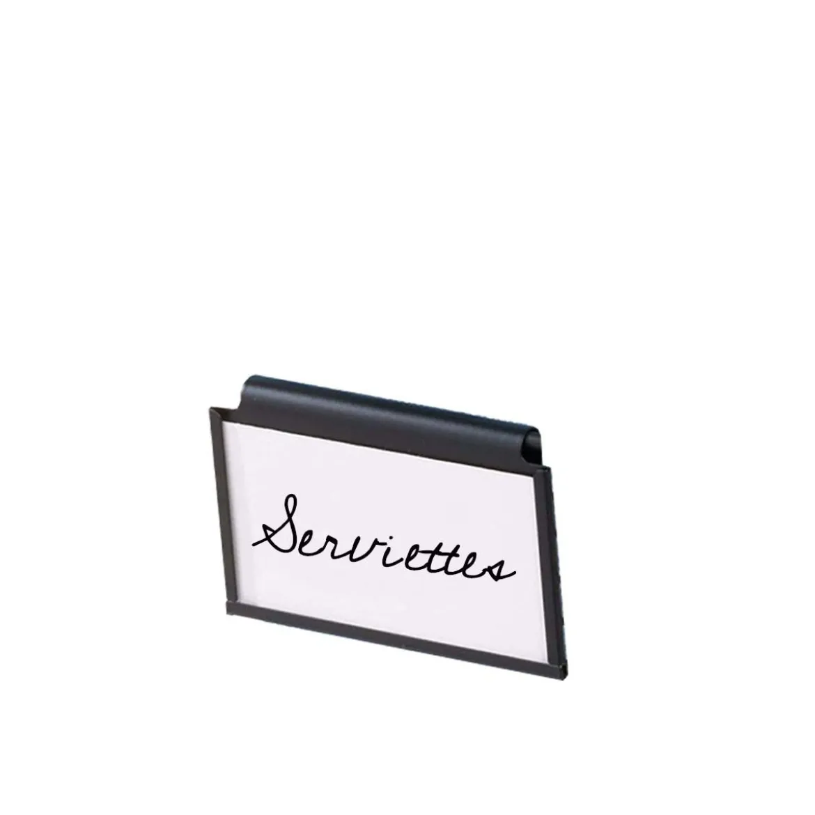 3 Porte-étiquettes clipsables noirs pour panier ou boîte
