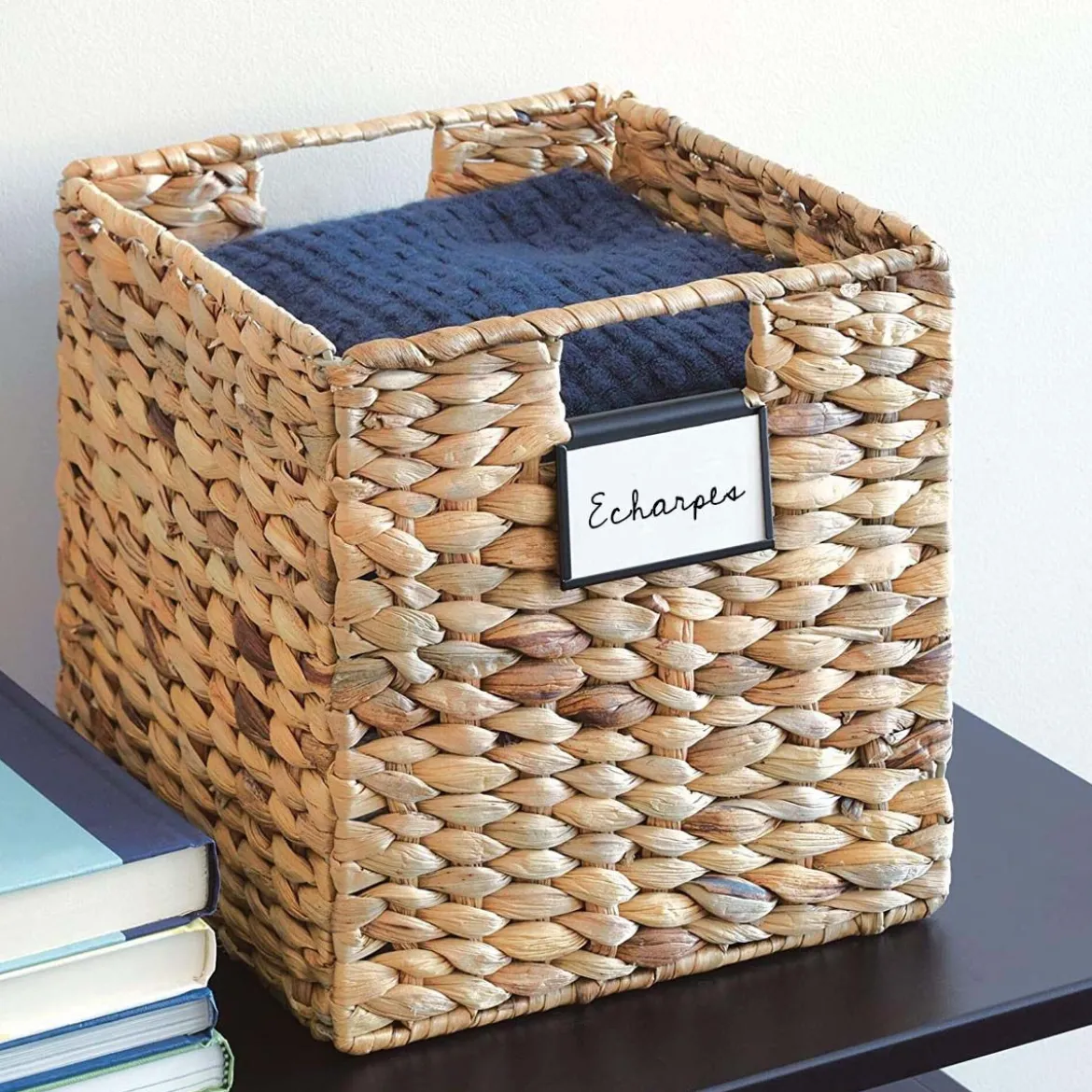3 Porte-étiquettes clipsables noirs pour panier ou boîte