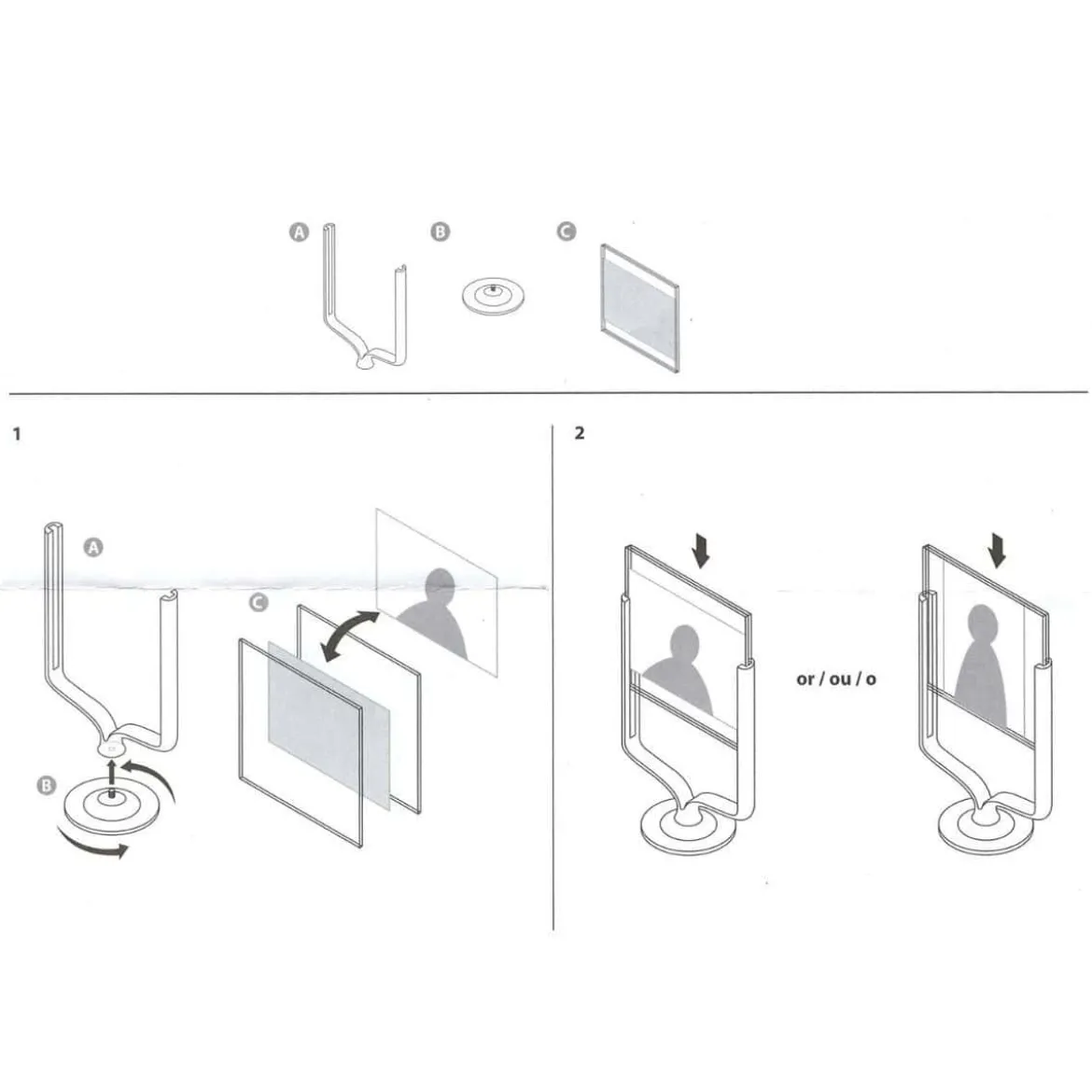 Porte visuels et menus design