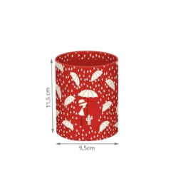 Pot à crayons rouge enfant
