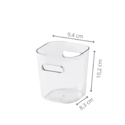 Pot à maquillage transparent