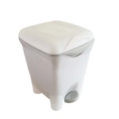 Poubelle de salle de bain 8 litres avec seau intérieur et pédale