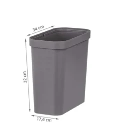 Poubelle 13 litres pour tiroir de cuisine en plastique recyclé
