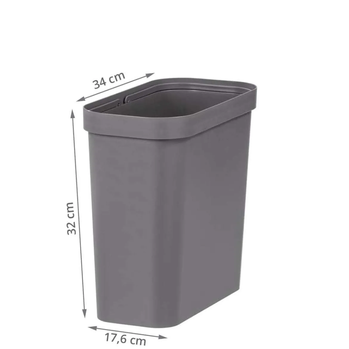 Poubelle 13 litres pour tiroir de cuisine en plastique recyclé