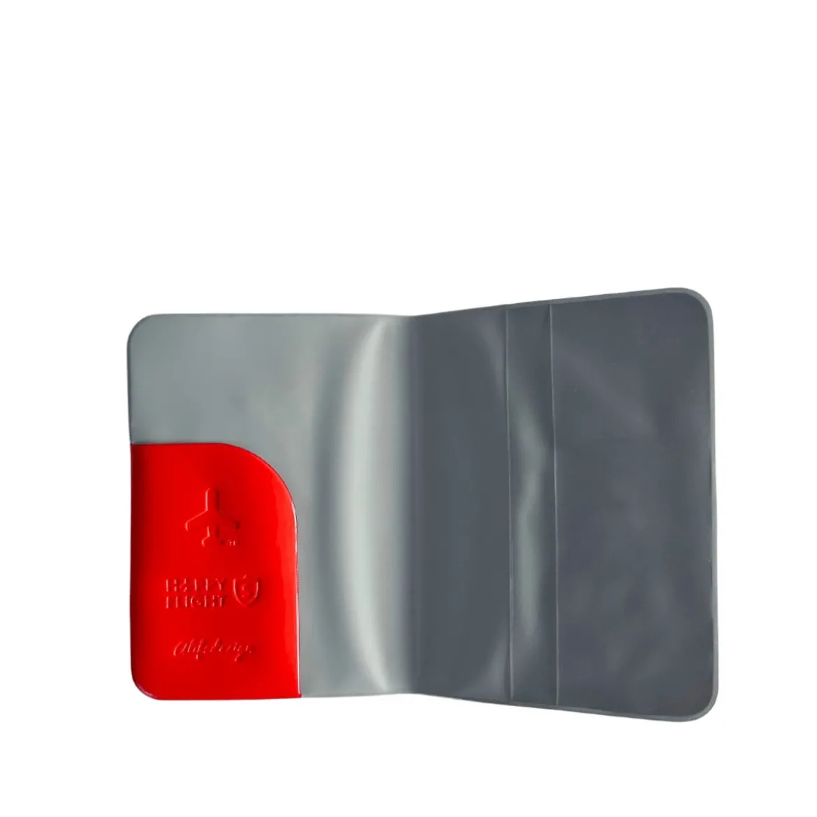 Protège passeport rouge brillant