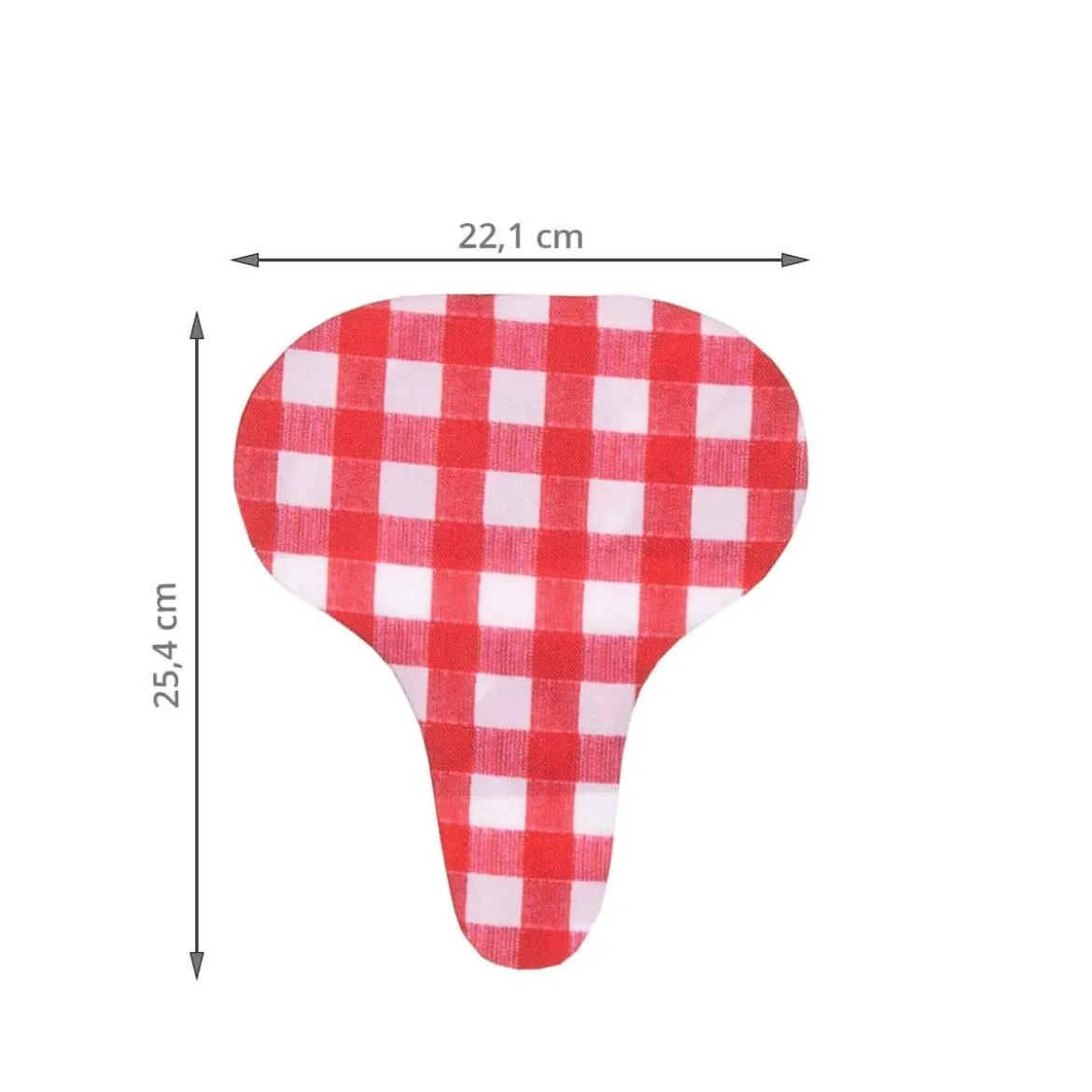 Protège selle de vélo vichy rouge