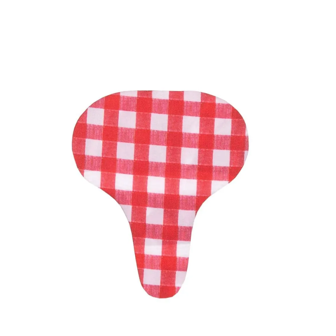 Protège selle de vélo vichy rouge