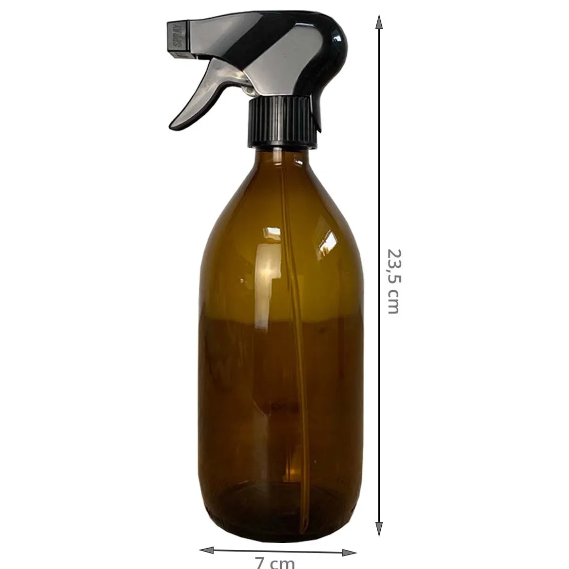 Pulvérisateur en verre ambré 500 ml