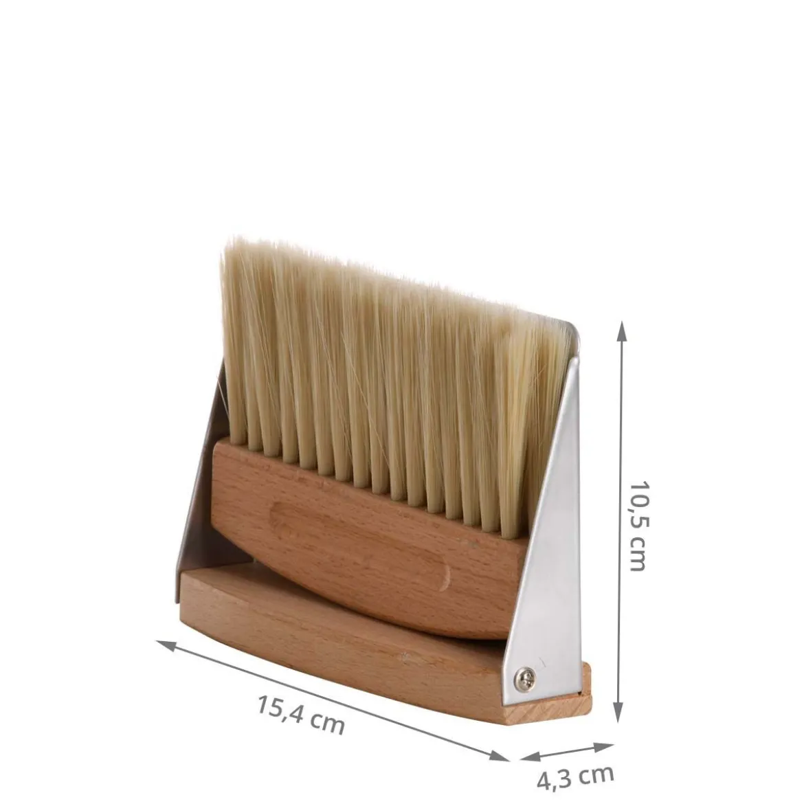 Ramasse-miettes pelle et balayette en bois et métal