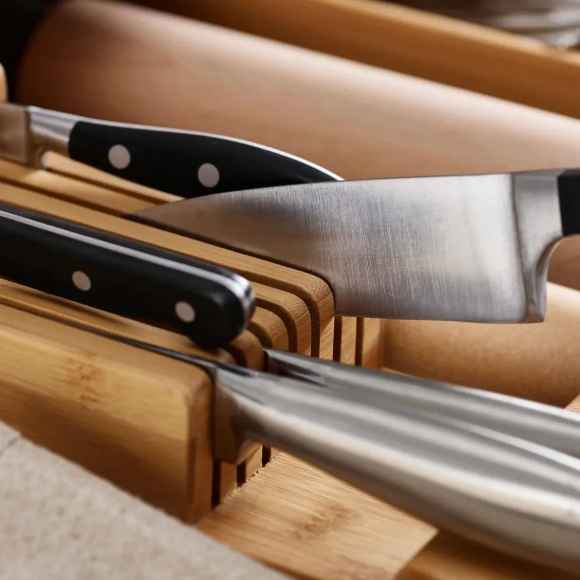 Range-couteaux de cuisine pour tiroir